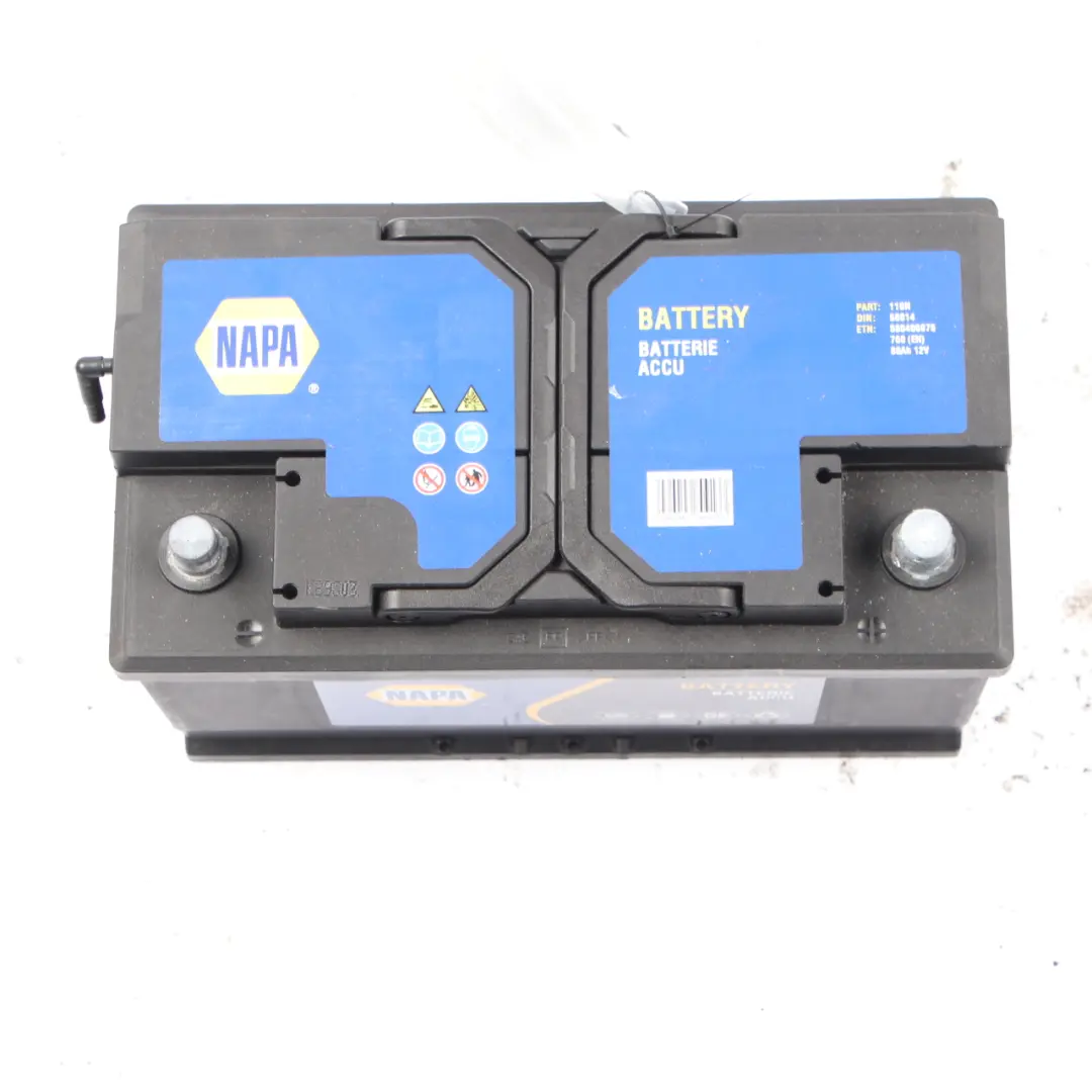 NAPA Accumulator Battery 80Ah 760A 12V 110N to with Part number NAPA 80Ah Accumulator NAPA Accumulator Battery 80Ah 760A 12V 110N - SKU NAPA 80Ah Accumulator-1 - Part number NAPA 80Ah Accumulator