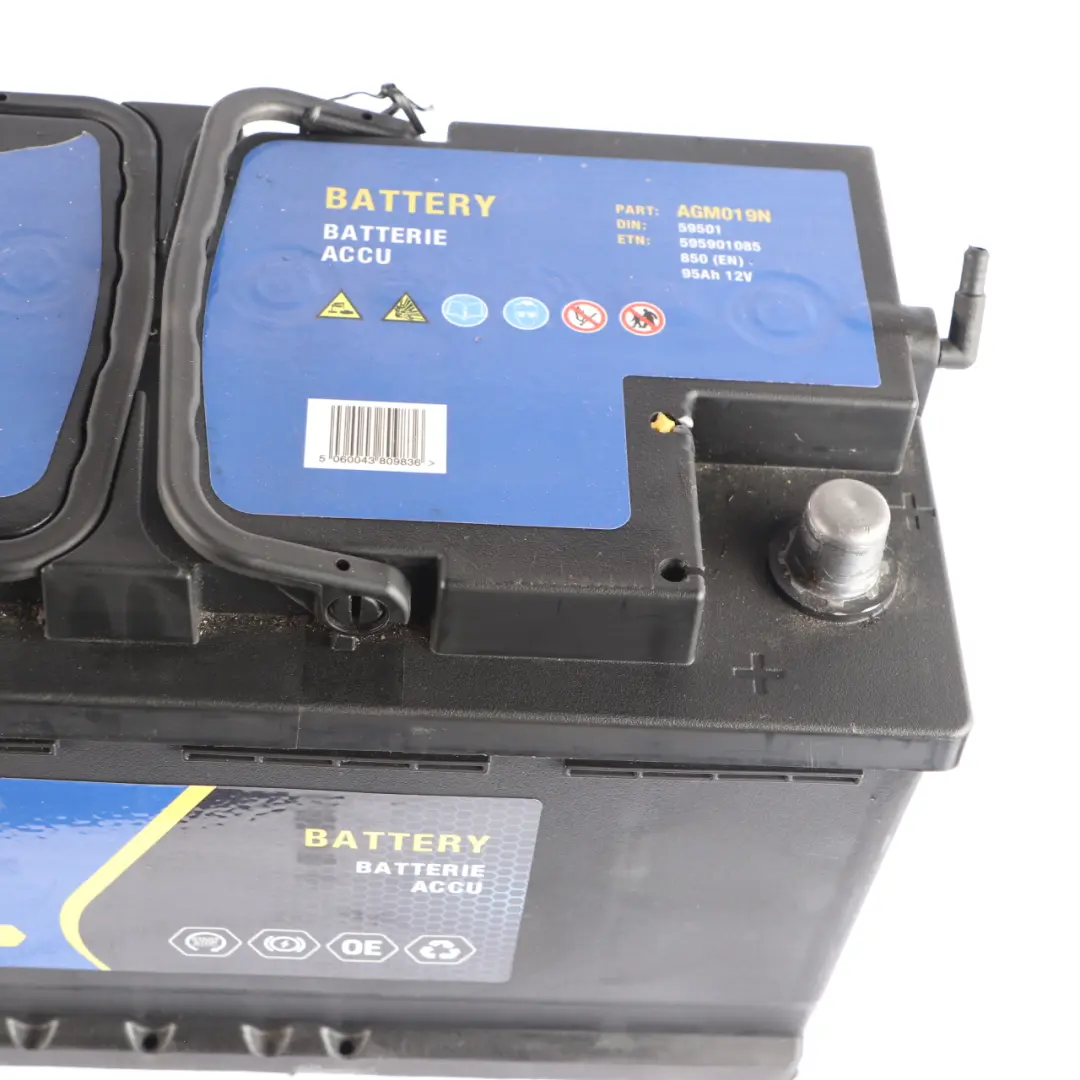  NAPA AGM Accumulator Battery 95Ah 850A 12V AGM019N - SKU NAPA 95Ah Accumulator - Part number NAPA 95Ah Accumulator