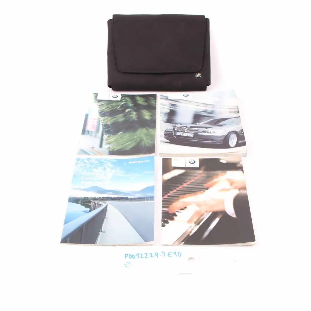 BMW 3 Series E90 2 Owner's Handbook Book Books Pouch Case Wallet - SKU P-0012229-2 - Part number 0012229