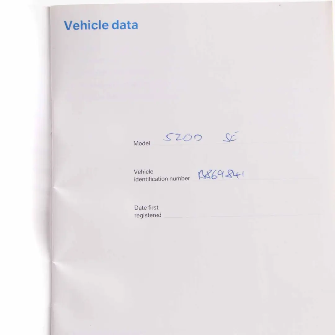 BMW E60 E61 LCI Service Booklet Owner's Handbook Books Set Case - SKU P0014024-2 - Part number 0014024