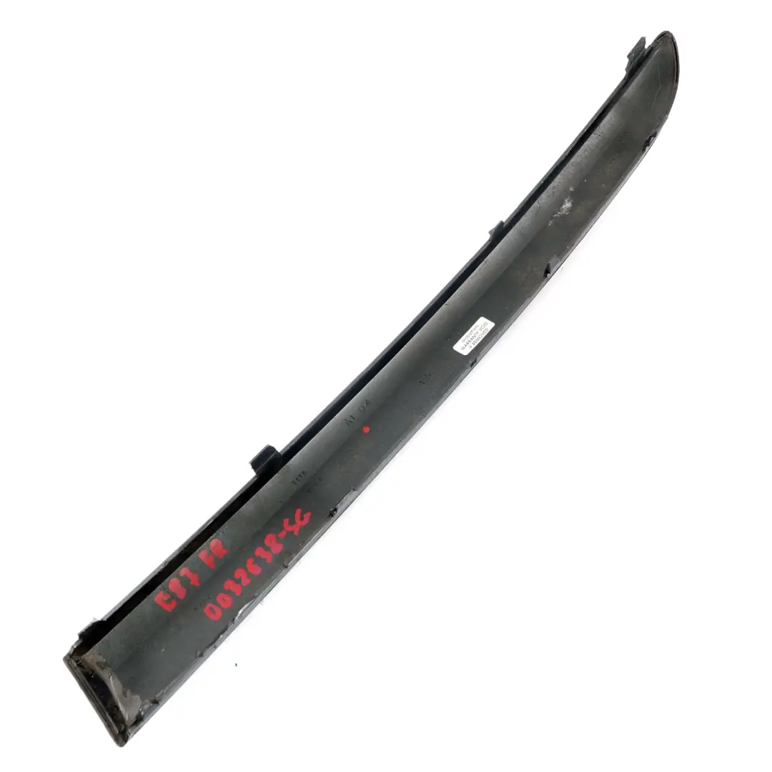BMW 1 Series E87 Bumper Rubber Trim Strip Front Right O/S Sparkling Graphite - SKU P0032638-SG - Part number 0032638