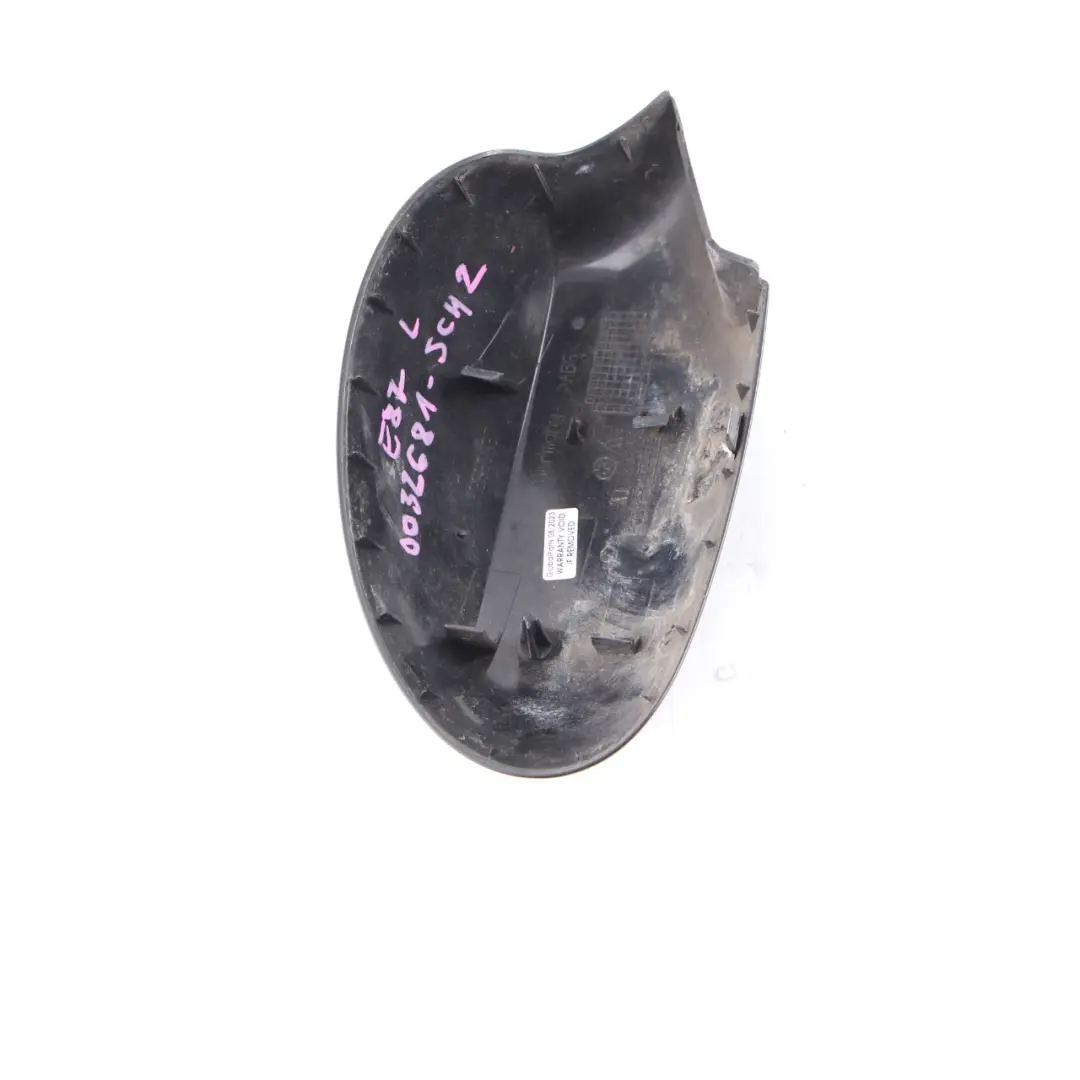 BMW 1 Series 2 E87 Cover Cap Casing Left Wing Mirror N/S Schwarz 2 Black 668 - SKU P0032681-SCH2 - Part number 0032681