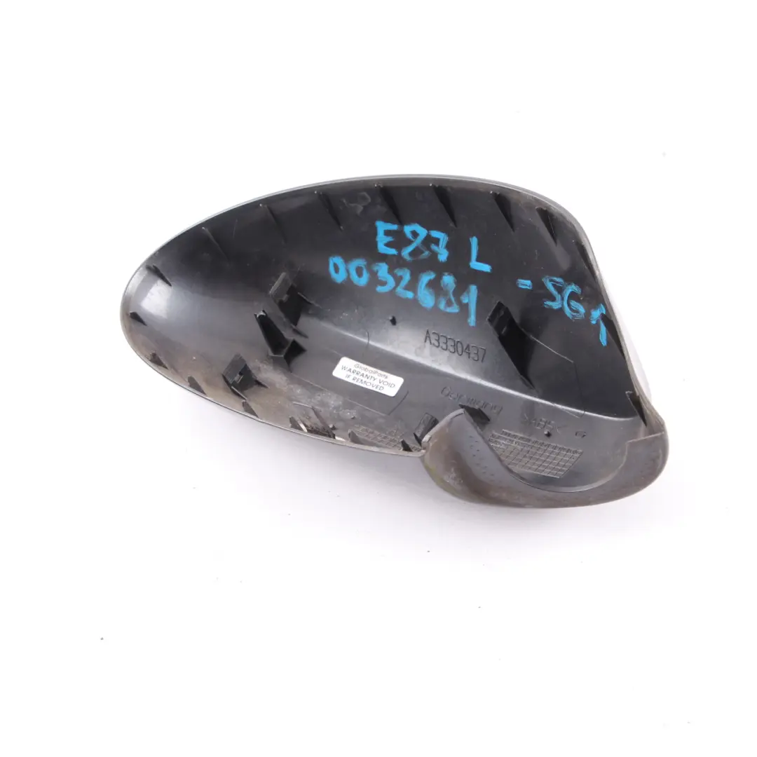 Cap Casing Left Wing Mirror N/S Sparkling Graphite A22 to BMW 1 Series E87 Cover with Part number 0032681 BMW 1 Series E87 Cover Cap Casing Left Wing Mirror N/S Sparkling Graphite A22 - SKU P0032681-SG1 - Part number 0032681