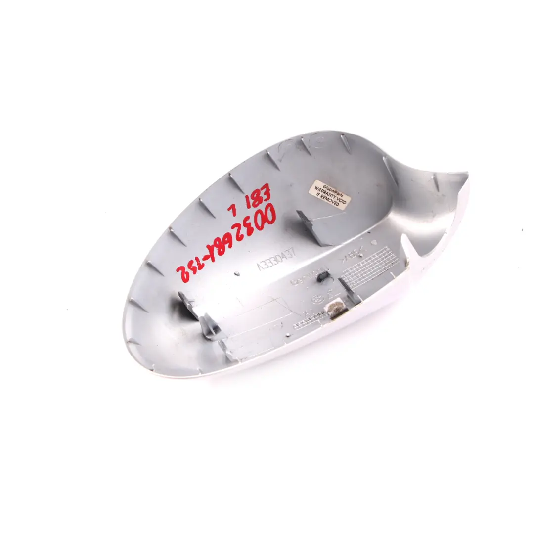 BMW 1 Series 1 E87 Cover Cap Casing Left Wing Mirror N/S Titan Silver Metallic - SKU P0032681-TS1 - Part number 0032681