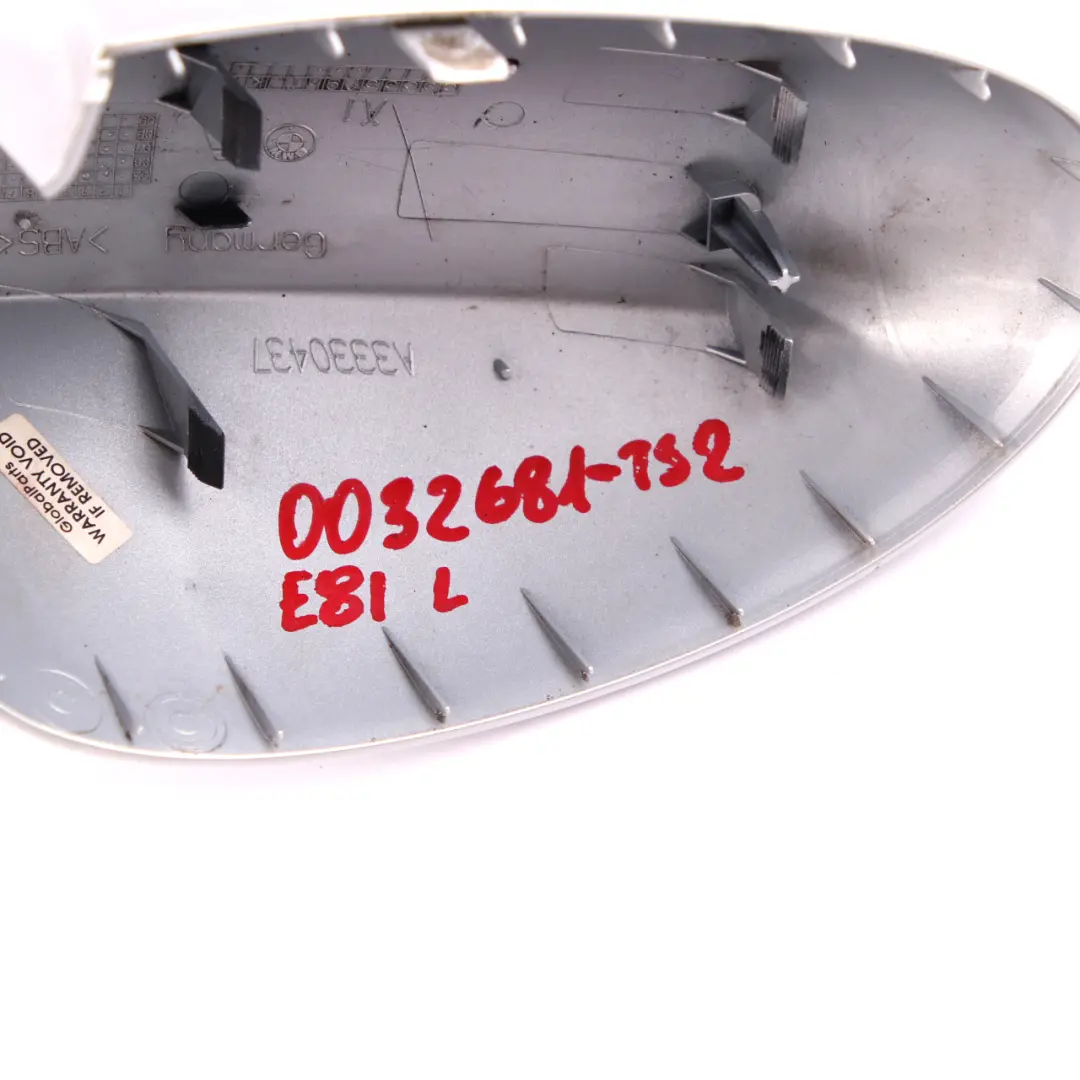 BMW 1 Series 1 E87 Cover Cap Casing Left Wing Mirror N/S Titan Silver Metallic - SKU P0032681-TS1 - Part number 0032681