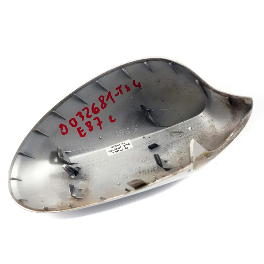 Tapa Espejo Retrovisor Izquierdo Titan Silver Metallic para BMW 4 E87 con número de pieza 0032681 BMW 4 E87 Tapa Espejo Retrovisor Izquierdo Titan Silver Metallic - SKU P0032681-TS4 - Número de pieza 0032681
