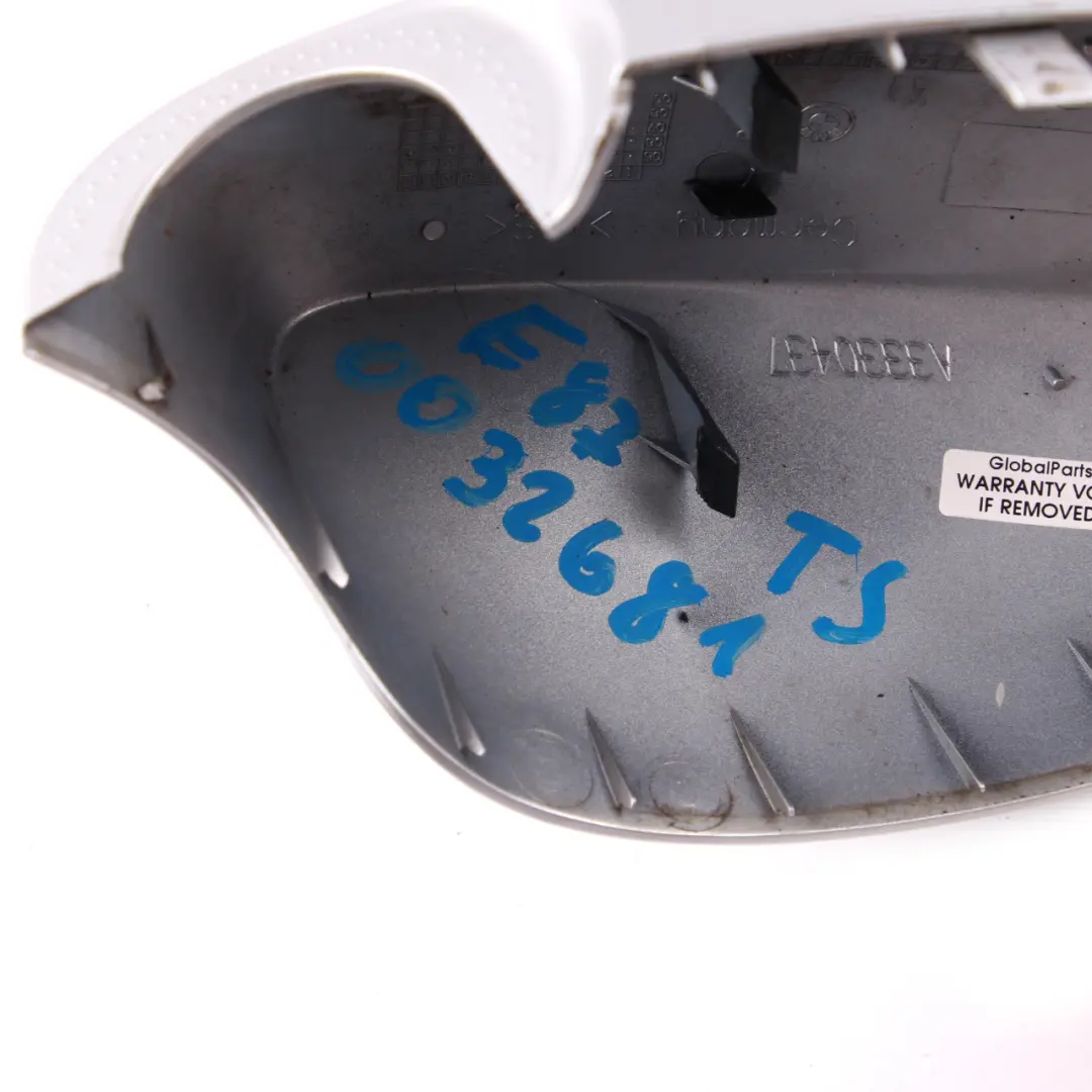 BMW E81 E87 Tapa Carcasa Espejo Retrovisor Izquierdo Titan Plata 354 - SKU P0032681-TS - Número de pieza 0032681