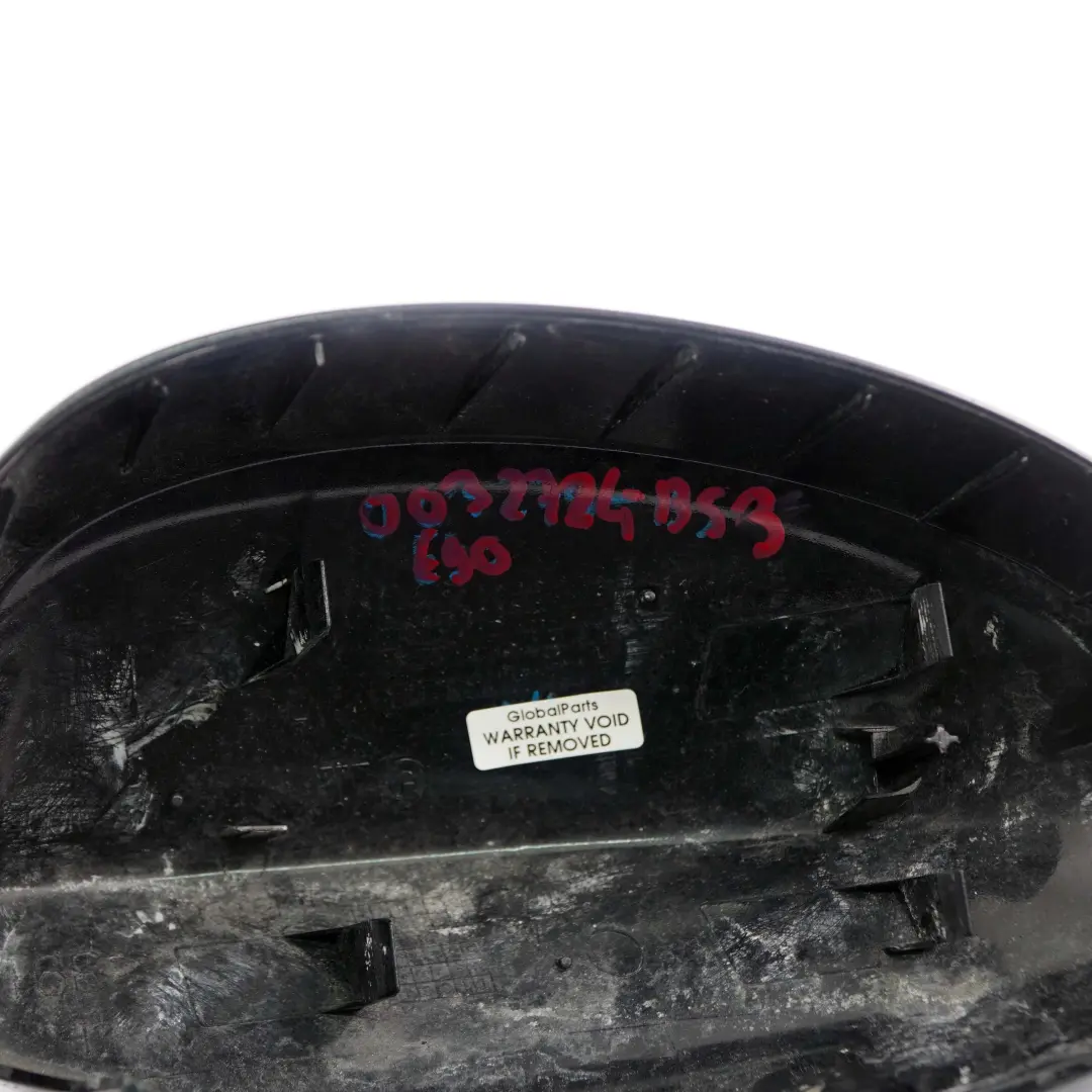 BMW E90 E91 3 Tapa Derecha Carcasa Espejo Retrovisor Negro Zafiro - SKU P0032724-BS3 - Número de pieza 0032724
