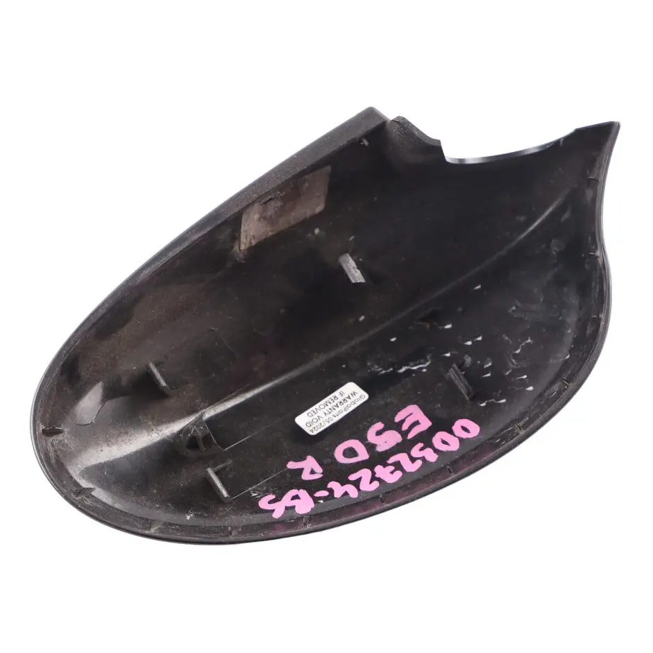 BMW E90 E91 Right Cover Cap O/S Casing Wing Mirror Black Sapphire 475 - SKU P0032724-BS - Part number 0032724