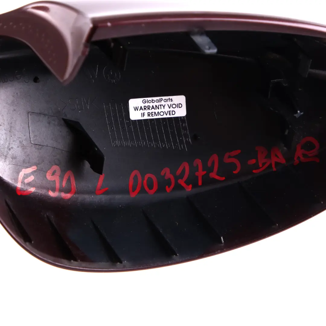  Außenspiegel Abdeckung BMW E90 E91 Linke Kappe Gehäuse Barberarot Rot A39 - SKU P0032725-BAR - Teilenummer 0032725