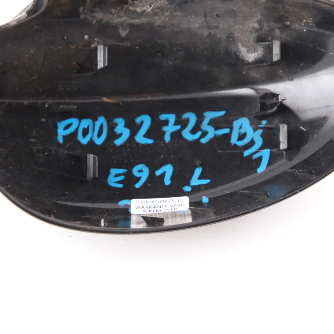  Copri specchietto retrovisore BMW E90 E91 sinistro Involucro Nero Zaffiro - 475 - SKU P0032725-BS1 - Numero di parte 0032725