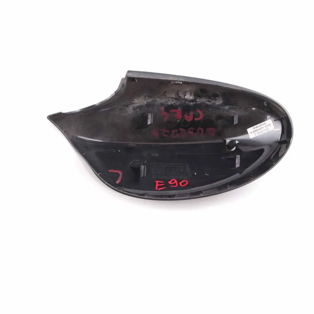 Left Cover Cap N/S Casing Wing Mirror Carbonschwarz Black to BMW E90 E91 with Part number 0032725 BMW E90 E91 Left Cover Cap N/S Casing Wing Mirror Carbonschwarz Black - SKU P0032725-CAR - Part number 0032725
