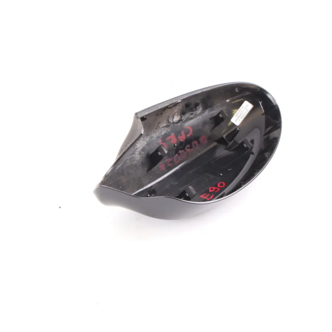BMW E90 E91 Left Cover Cap N/S Casing Wing Mirror Carbonschwarz Black - SKU P0032725-CAR - Part number 0032725