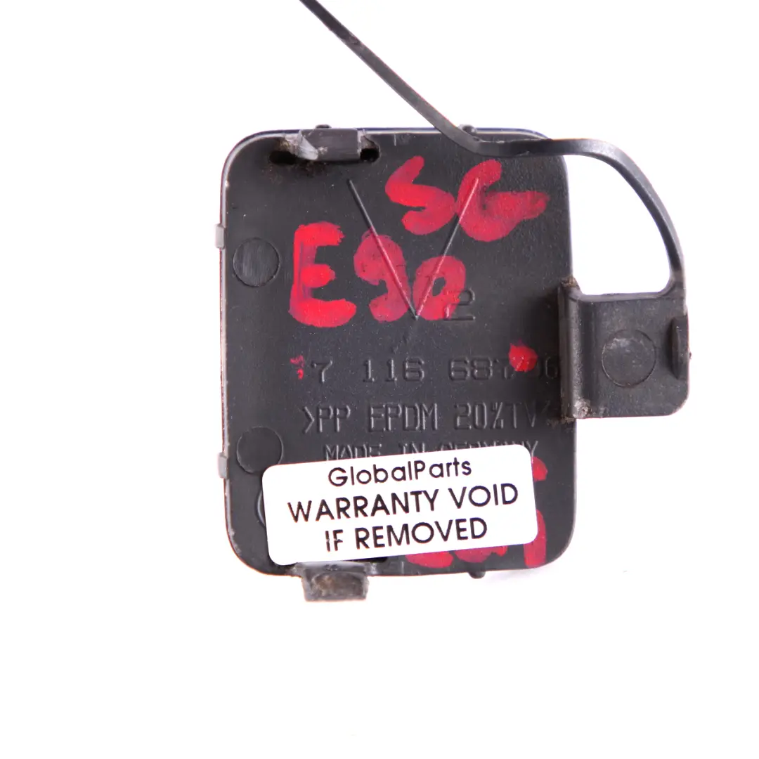 Front Bumper Flap Towing Eye Sparkling Graphite 7116687 to BMW 3 Series 1 E90 E91 with Part number 0033166 BMW 3 Series 1 E90 E91 Front Bumper Flap Towing Eye Sparkling Graphite 7116687 - SKU P0033166-SG1 - Part number 0033166