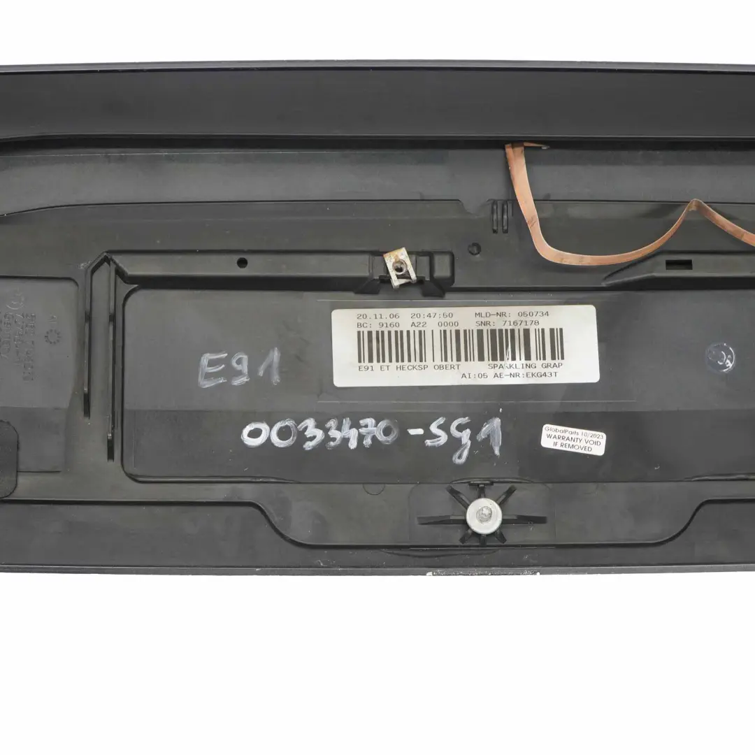 BMW 3 Series E91 E91N LCI Trunk Lid Spoiler Rear Sparkling Graphite Metallic - SKU P0033470-SG1 - Part number 0033470