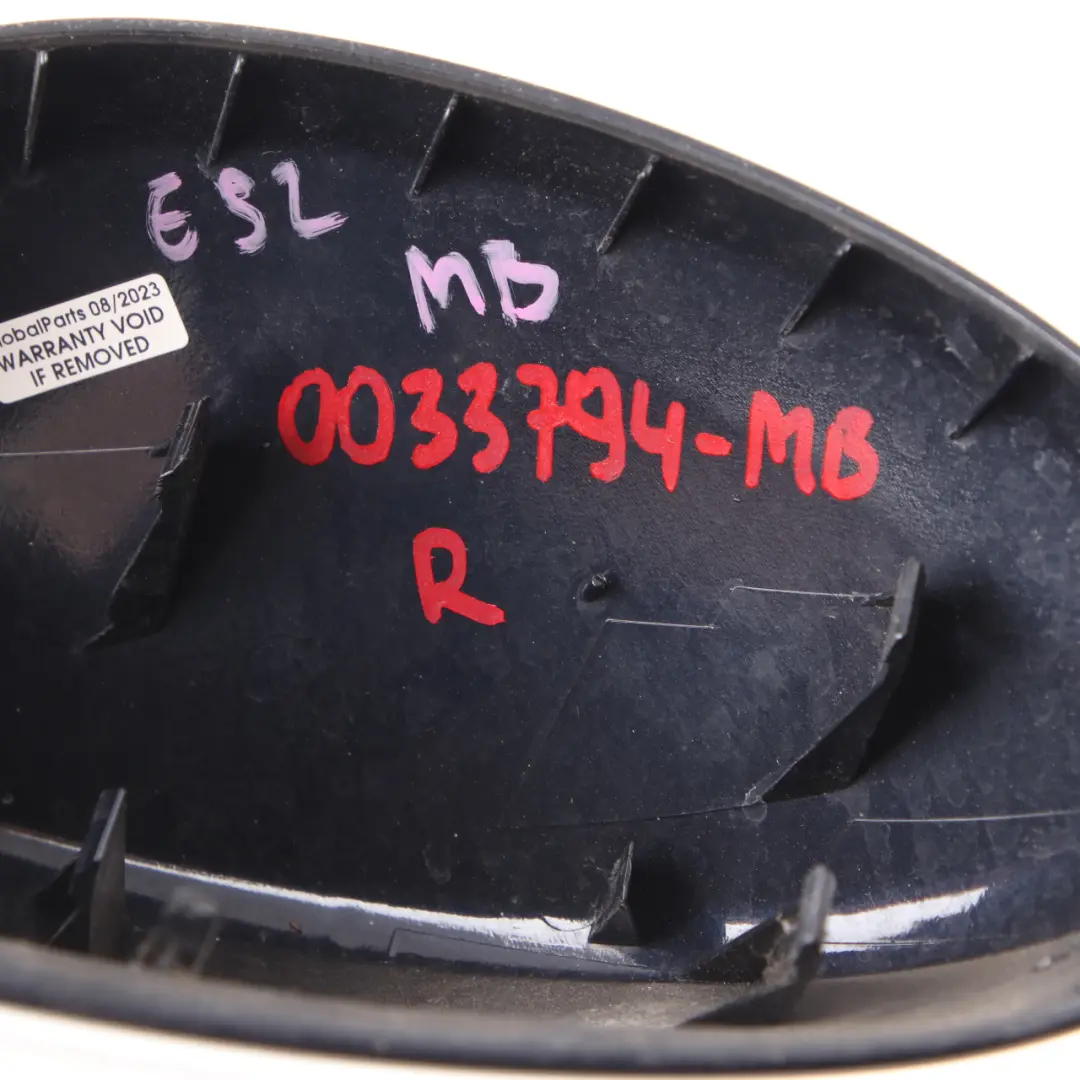 BMW E92 E93 Tapa Derecha Carcasa Espejo Retrovisor Monacoblau Azul A35 - SKU P0033794-MB - Número de pieza 0033794