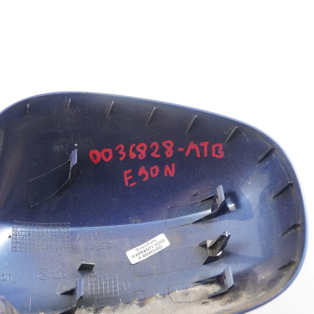 Tappo Destro Specchietto Retrovisore Montegoblau Blu A51 per BMW E90 E91 LCI con numero di parte 0036828 BMW E90 E91 LCI Tappo Destro Specchietto Retrovisore Montegoblau Blu A51 - SKU P0036828-MTB - Numero di parte 0036828