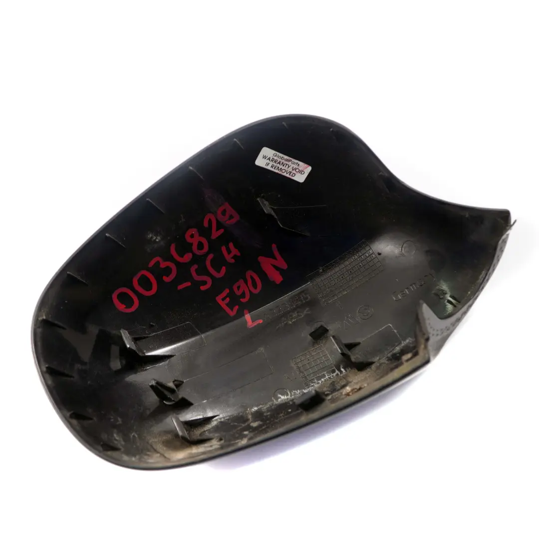 Left Cover Cap N/S Casing Wing Mirror Schwarz 2 Black to BMW 3 Series E90 E91 LCI with Part number 0036829 BMW 3 Series E90 E91 LCI Left Cover Cap N/S Casing Wing Mirror Schwarz 2 Black - SKU P0036829-SCH - Part number 0036829