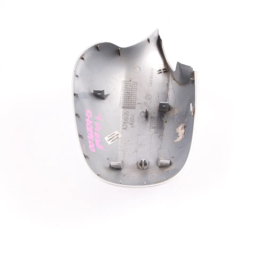 Cap Casing Wing Mirror Left N/S Titansilber Silver 354 to BMW E90 E91 LCI Cover with Part number 0036829 BMW E90 E91 LCI Cover Cap Casing Wing Mirror Left N/S Titansilber Silver 354 - SKU P0036829-TS - Part number 0036829