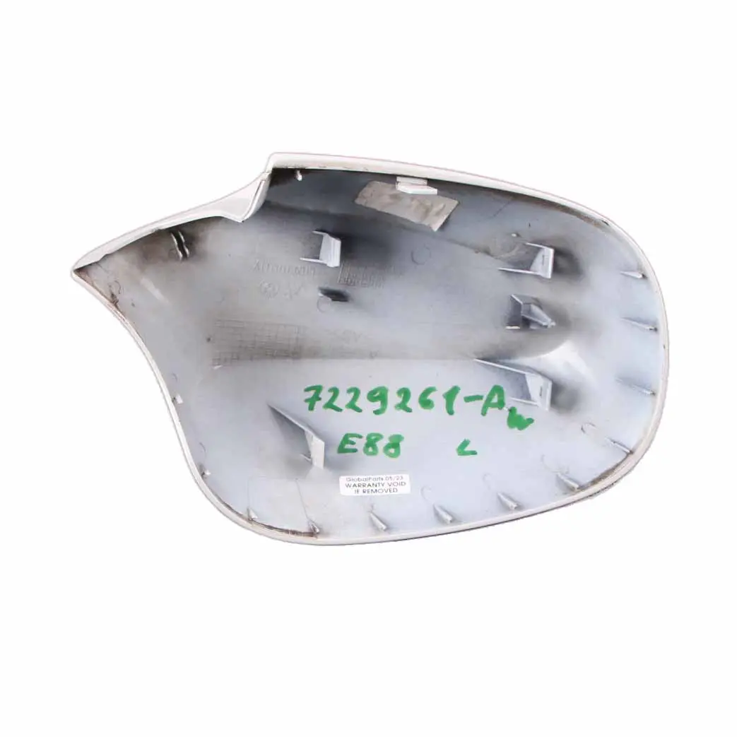 BMW E81 E82 E87N Coperchio Specchietto retrovisore sinistro Alpinweiss 3 Bianco - SKU P0038345-AW1 - Numero di parte 0038345