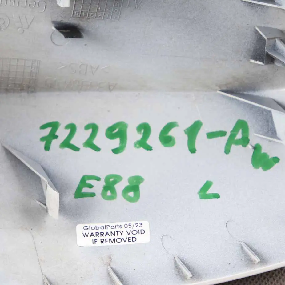 BMW E81 E82 E87N Coperchio Specchietto retrovisore sinistro Alpinweiss 3 Bianco - SKU P0038345-AW1 - Numero di parte 0038345