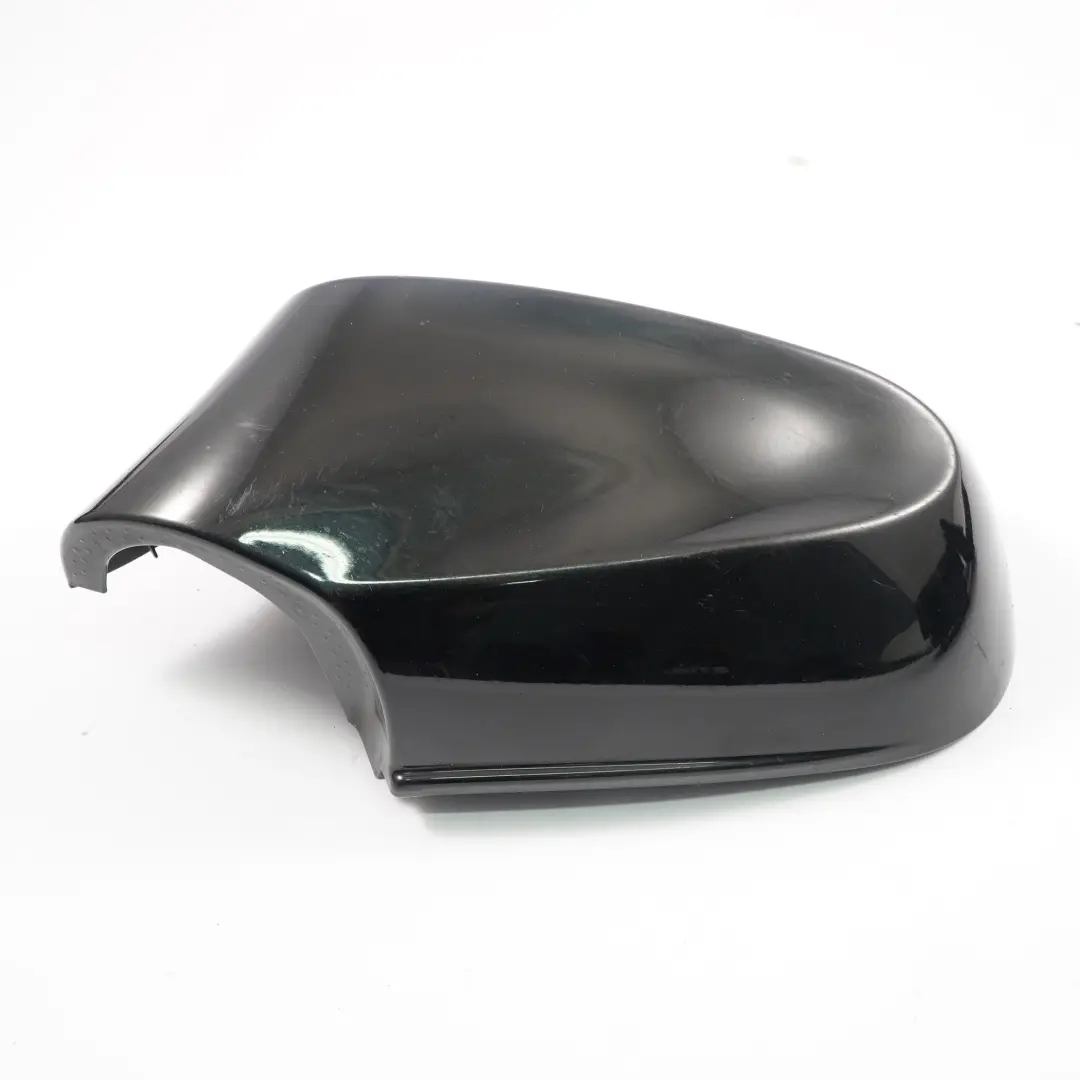 Cap Casing Left Wing Mirror N/S Schwarz Black 668 to BMW E81 E82 E87N LCI Cover with Part number 0038345 BMW E81 E82 E87N LCI Cover Cap Casing Left Wing Mirror N/S Schwarz Black 668 - SKU P0038345-SCH - Part number 0038345