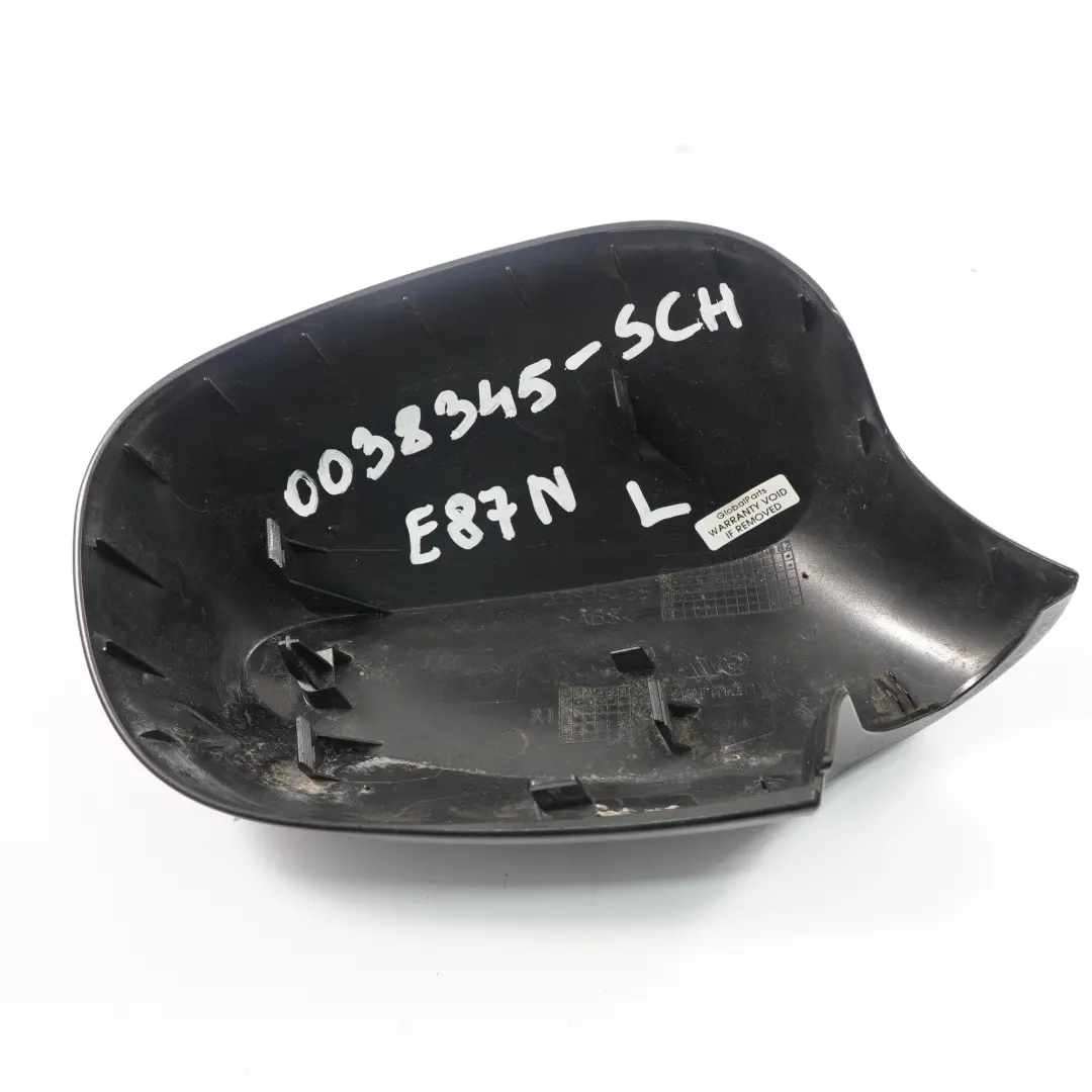 BMW E81 E82 E87 LCI Copertura Dello Specchio Sportellone SX Nero 668 - SKU P0038345-SCH - Numero di parte 0038345
