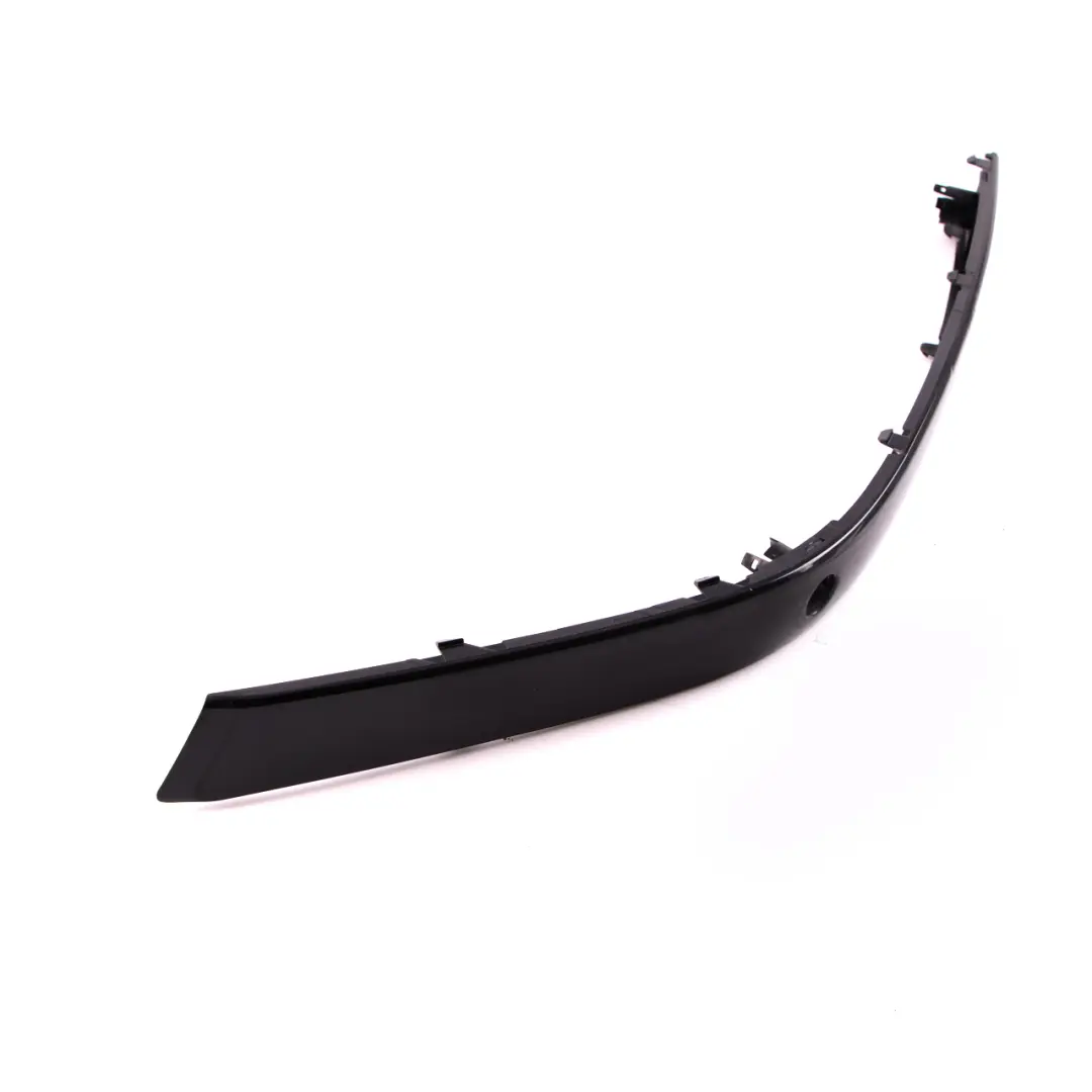 Bumper Guard Strip Front Left N/S Black Sapphire Metallic to BMW 7 Series E65 E66 with Part number 0136460 BMW 7 Series E65 E66 Bumper Guard Strip Front Left N/S Black Sapphire Metallic - SKU P0136460-BS - Part number 0136460