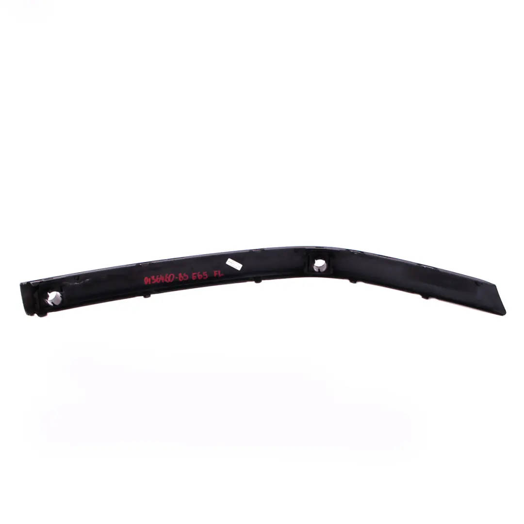 Bumper Guard Strip Front Left N/S Black Sapphire Metallic to BMW 7 Series E65 E66 with Part number 0136460 BMW 7 Series E65 E66 Bumper Guard Strip Front Left N/S Black Sapphire Metallic - SKU P0136460-BS - Part number 0136460