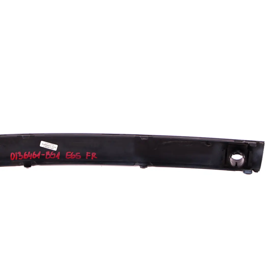 BMW 7 Series E65 E66 Bumper Guard Strip Front Right O/S Black Sapphire Metallic - SKU P0136461-BS1 - Part number 0136461