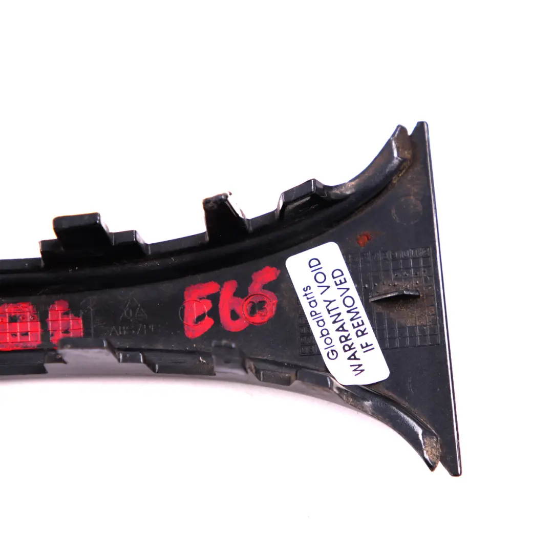 BMW 7 E65 Bonnet Hood Radiator Grille Trim Cover Black Sapphire 475 - SKU P0136987-BS - Part number 7019029