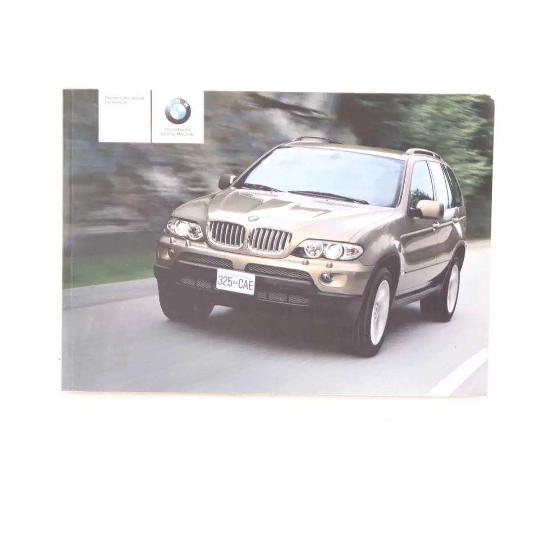 BMW X5 E53 Service Booklet Owner's Handbook Book Set Wallet Case - SKU P0159441 - Part number 0159441
