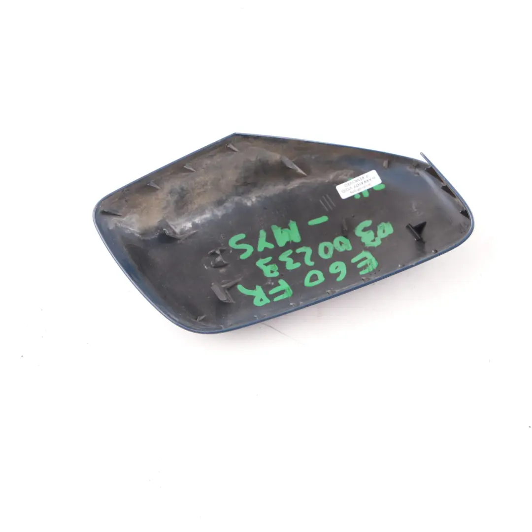 Wing Mirror BMW E60 E61 Right O/S Cover Cap Mysticblau Mystic Blue A07 to with Part number 0300239 Wing Mirror BMW E60 E61 Right O/S Cover Cap Mysticblau Mystic Blue A07 - SKU P0300239-MYS - Part number 0300239