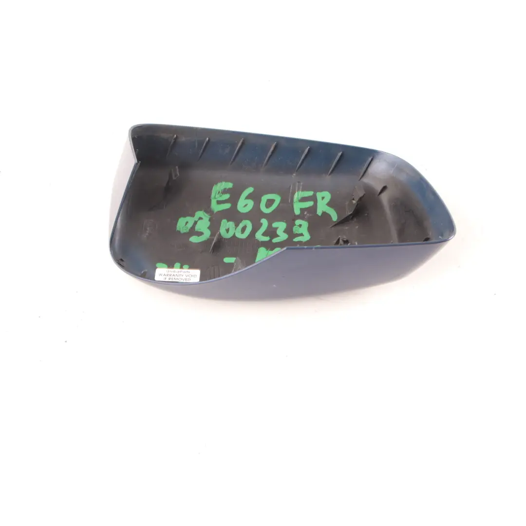 Wing Mirror BMW E60 E61 Right O/S Cover Cap Mysticblau Mystic Blue A07 to with Part number 0300239 Wing Mirror BMW E60 E61 Right O/S Cover Cap Mysticblau Mystic Blue A07 - SKU P0300239-MYS - Part number 0300239