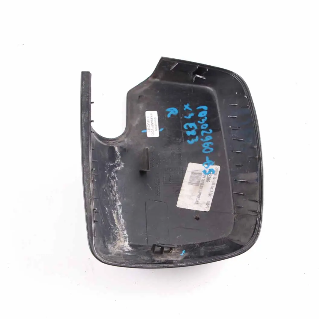 Wing Mirror Cover Cap Trim Casing Right O/S Black Sapphire 475 to BMW X3 E83 with Part number 0302960 BMW X3 E83 Wing Mirror Cover Cap Trim Casing Right O/S Black Sapphire 475 - SKU P0302960-BS - Part number 0302960