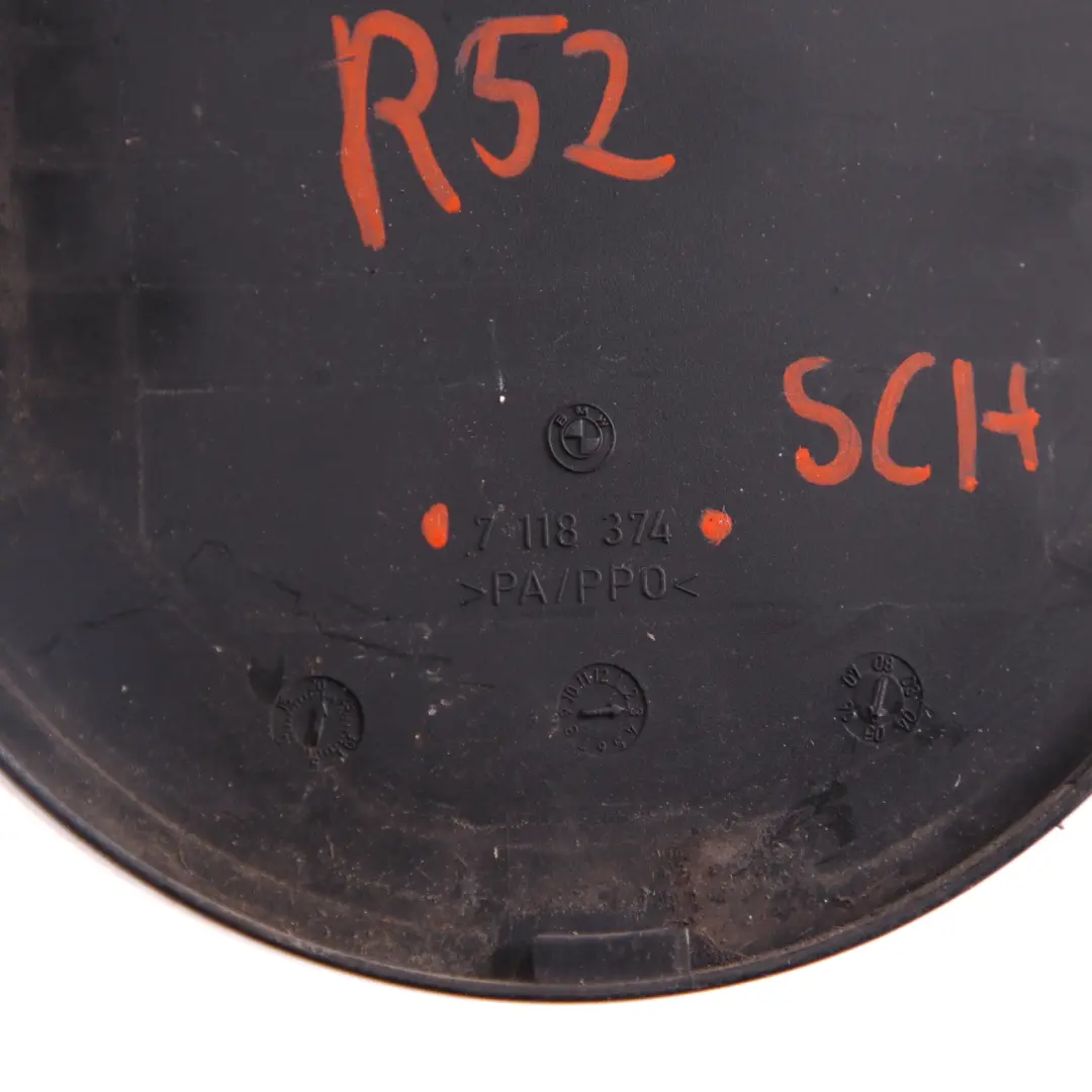Filler In Flap Fuel Cap Cover Black 7118374 to Mini Cooper One Cabrio R52 with Part number 0309413 Mini Cooper One Cabrio R52 Filler In Flap Fuel Cap Cover Black 7118374 - SKU P0309413-BLK - Part number 0309413