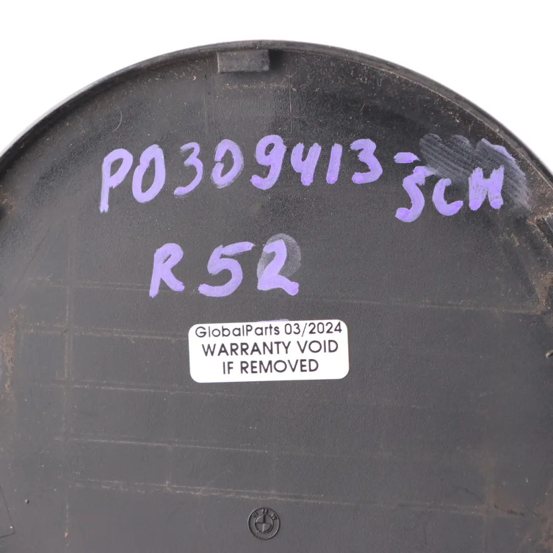 Mini Cooper One Cabrio R52 Filler In Flap Fuel Cap Cover Black 2 668 7118374 - SKU P0309413-SCH - Part number 0309413