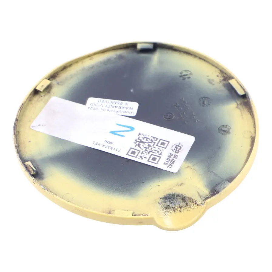 BMW Mini Cooper R52 Cabrio Filler In Flap Fuel Cap Cover Liquid Yellow 902 - SKU P0309413-YEL - Part number 0309413