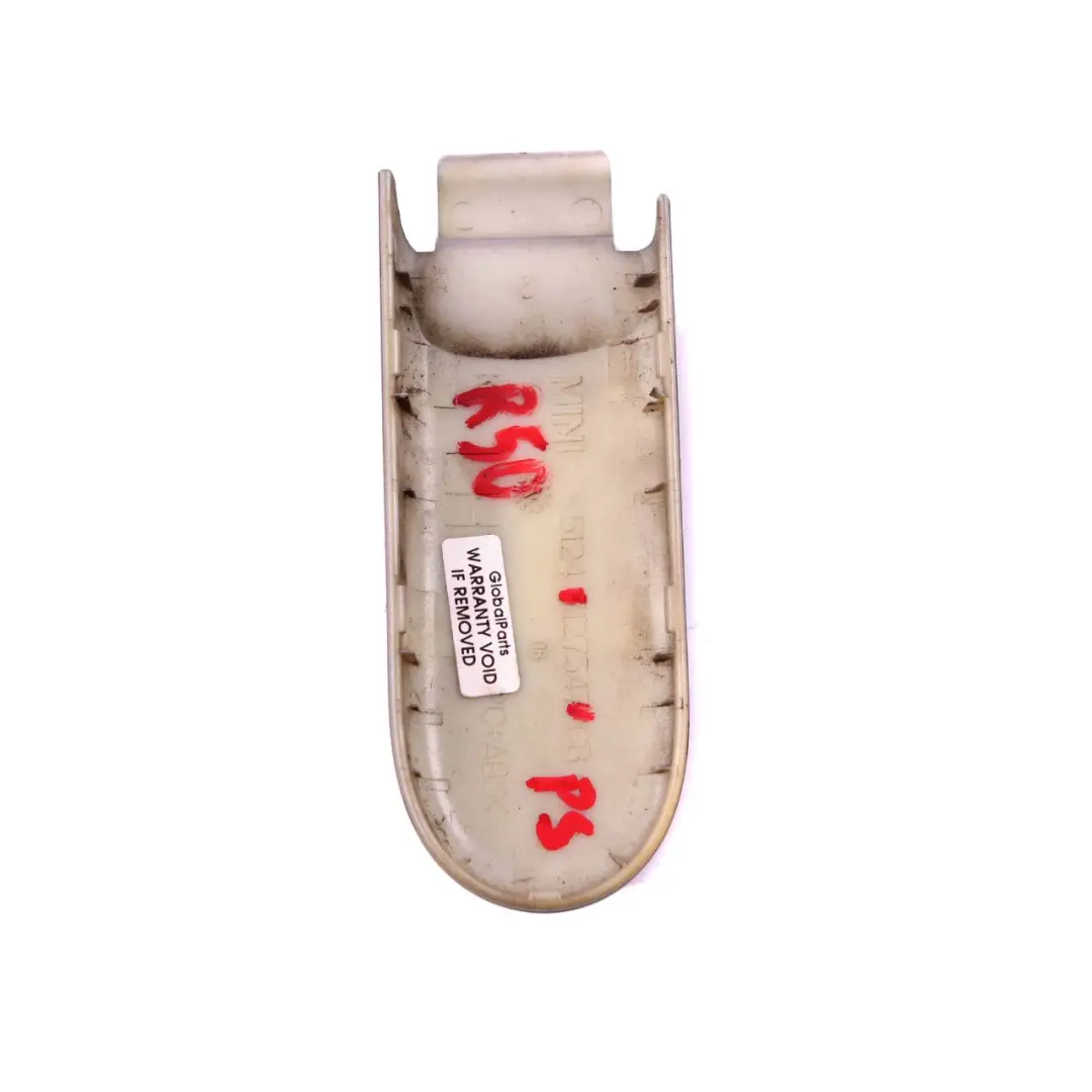 Mini Cooper R52 Cabrio Trunk Lid Cover Hinge Left N/S Pure Silver 900 - SKU P0390077-PS - Part number 0390077
