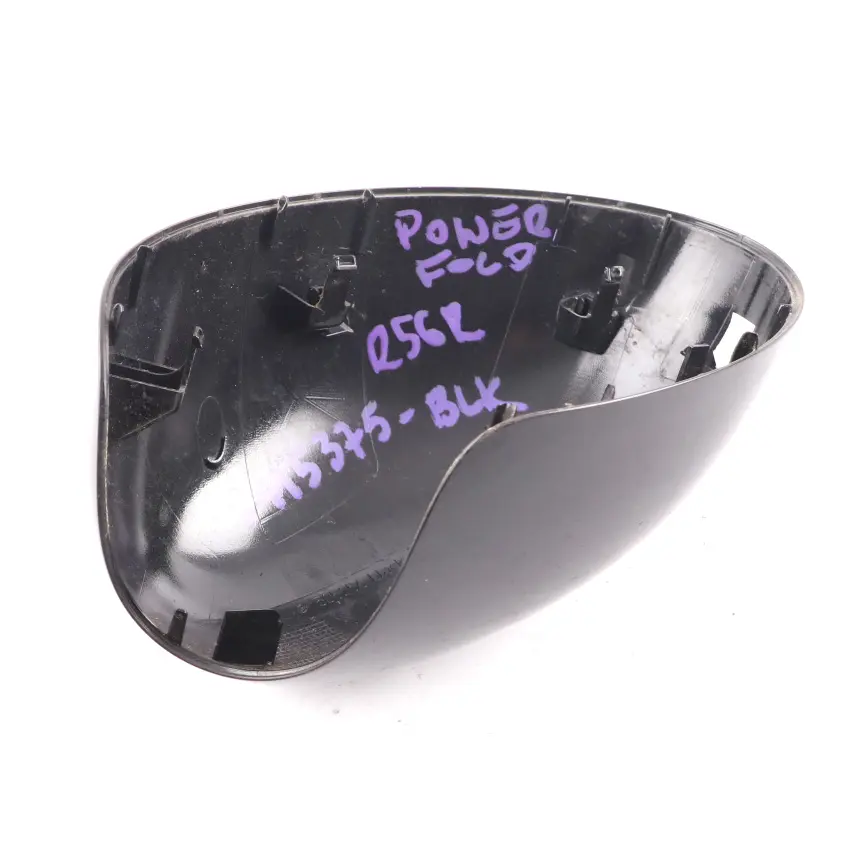 Mini Cooper R55 R56 Wing Mirror Cover Cap Casing Right O/S Black - SKU P0415376-BLK - Part number 0415376
