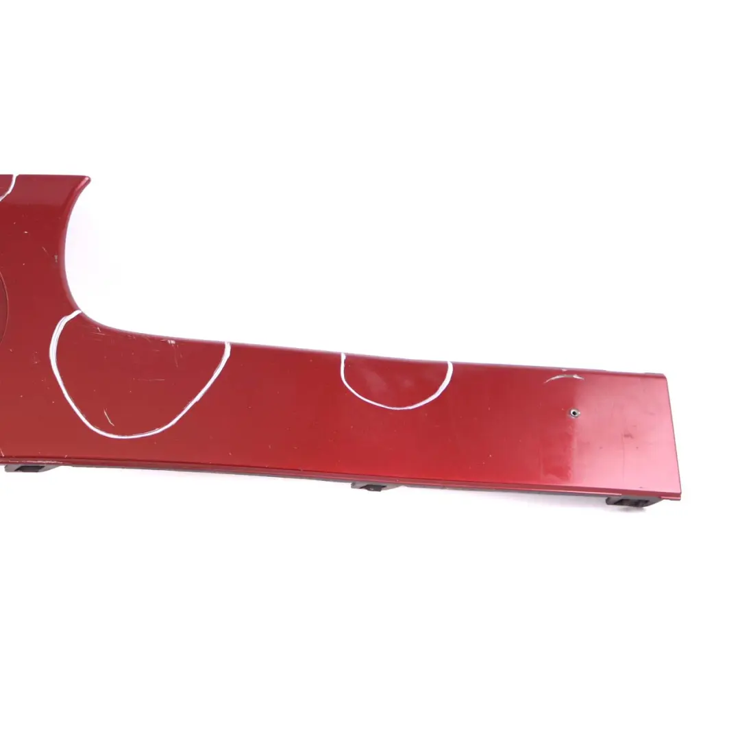 Front Bumper Trim Cover Panel Left N/S Nightfire Red to Mini Cooper R55 R56 R57 with Part number 0430225 Mini Cooper R55 R56 R57 Front Bumper Trim Cover Panel Left N/S Nightfire Red - SKU P0430225-NR - Part number 0430225