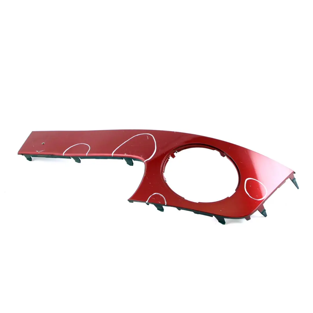 Front Bumper Trim Cover Panel Left N/S Nightfire Red to Mini Cooper R55 R56 R57 with Part number 0430225 Mini Cooper R55 R56 R57 Front Bumper Trim Cover Panel Left N/S Nightfire Red - SKU P0430225-NR - Part number 0430225