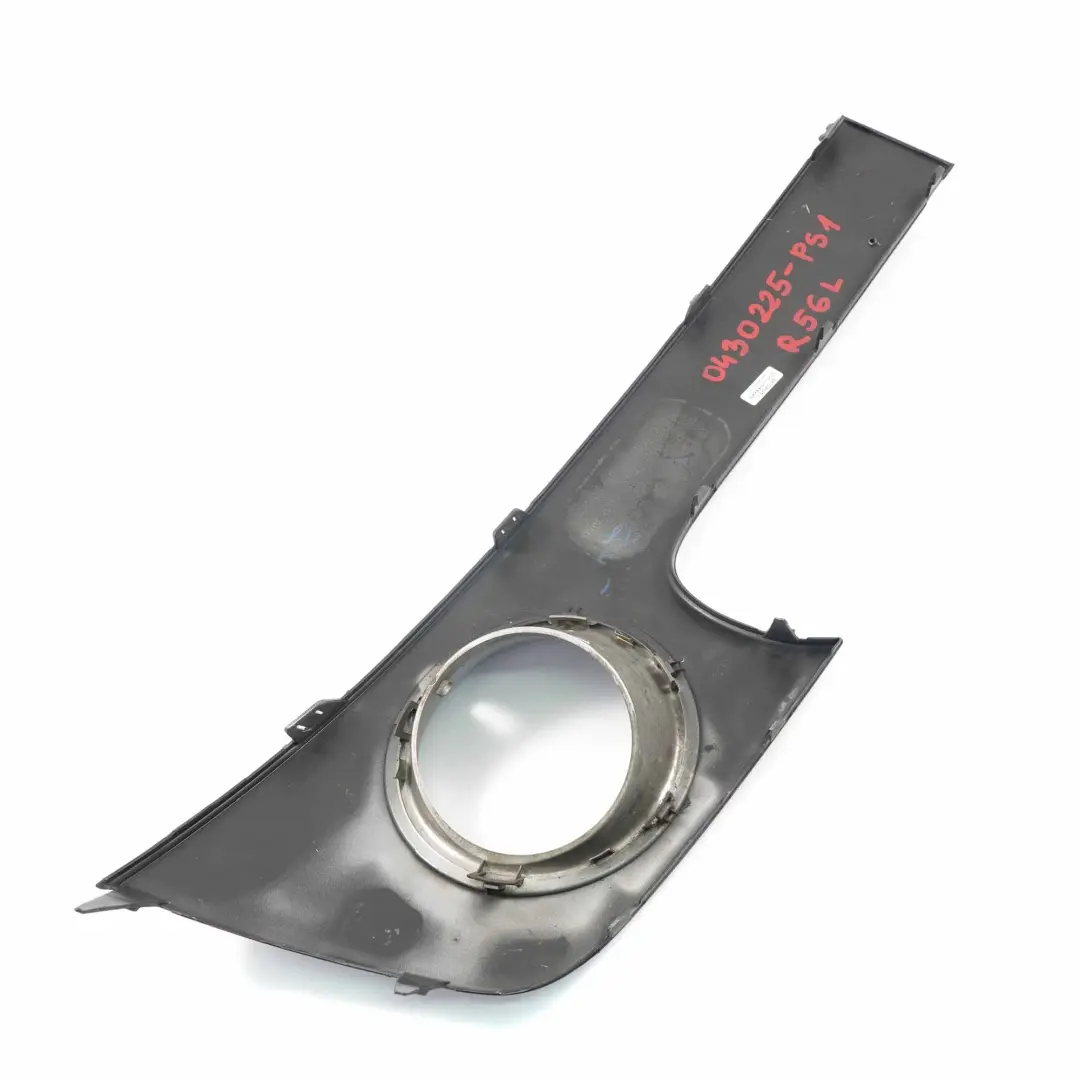 Mini Cooper R55 R56 1 Front Bumper Trim Panel Left N/S Pure Silver 2753657 - SKU P0430225-PS1 - Part number 0430225