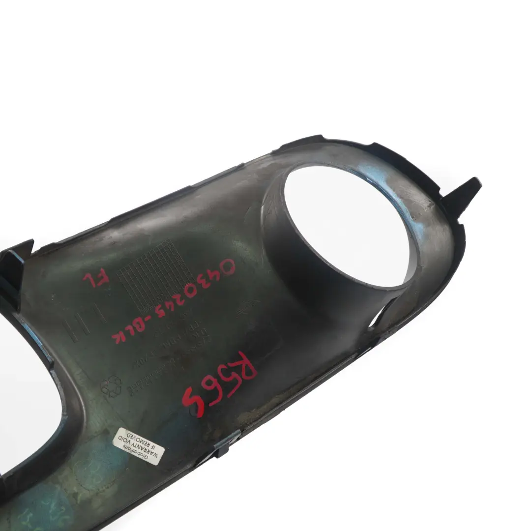 Stoßstange Zierleiste Blende Abdeckung Links 2751563 für Mini Cooper S R55 R56 mit Teilenummer 0430245 Mini Cooper S R55 R56 Stoßstange Zierleiste Blende Abdeckung Links 2751563 - SKU P0430245-BLK - Teilenummer 0430245