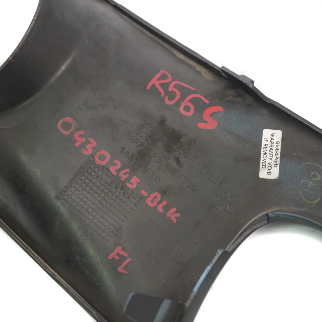 Mini Cooper S R55 R56 Front Bumper Left N/S Trim Panel Black 2751563 - SKU P0430245-BLK - Part number 0430245