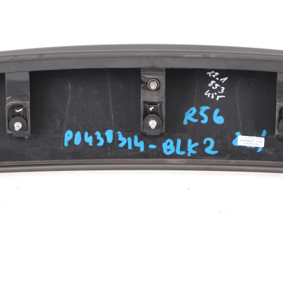 Mini Cooper One 2 R56 Rear Spoiler Trunk Lid Black 7148913 - SKU P0430314-BLK2 - Part number 0430314