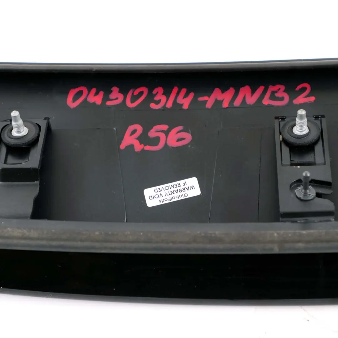Spoiler Trunk Lid Midnight Black 7148913 to Mini Cooper One R56 2 Rear with Part number 0430314 Mini Cooper One R56 2 Rear Spoiler Trunk Lid Midnight Black 7148913 - SKU P0430314-MNB2 - Part number 0430314