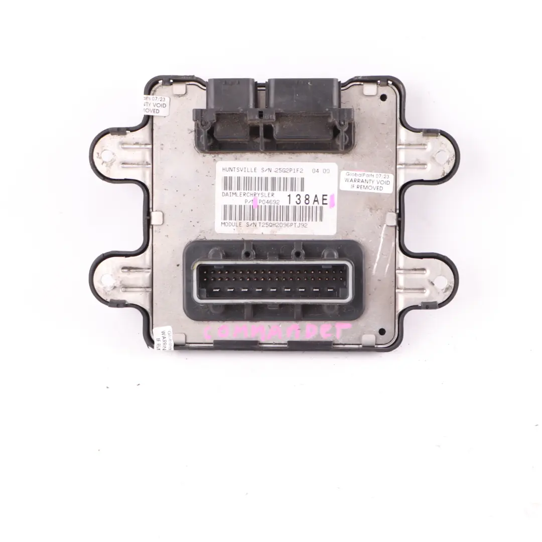 Body Control Module BCM Unit to Jeep Grand Cherokee WK Commander XK with Part number P04692138AE Jeep Grand Cherokee WK Commander XK Body Control Module BCM Unit - SKU P04692138AE - Part number P04692138AE