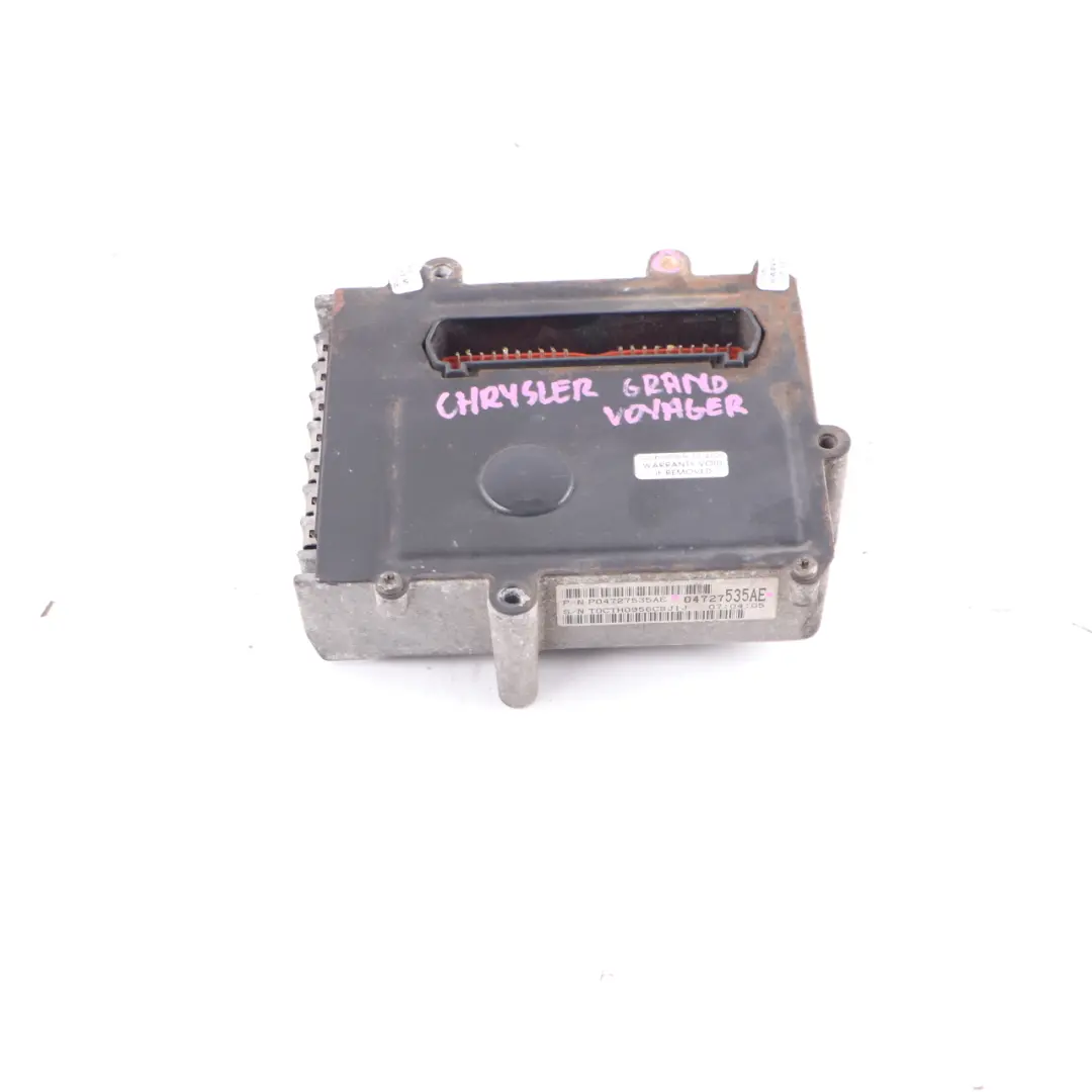 Gearbox Control Module Unit ECU to Chrysler Grand Voyager Automatic with Part number P04727535AE Chrysler Grand Voyager Automatic Gearbox Control Module Unit ECU - SKU P04727535AE - Part number P04727535AE