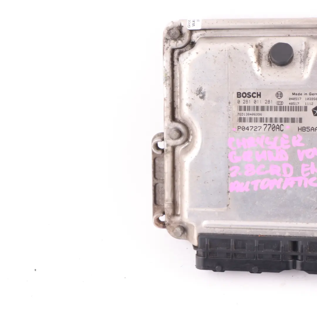 Sterownik Silnika ECU Chrysler Grand Voyager - SKU P04727770AC - Numer Części P04727770AC